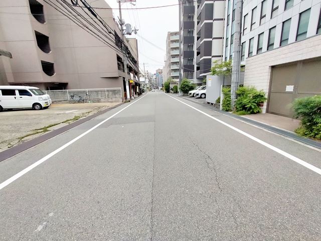前面道路です。