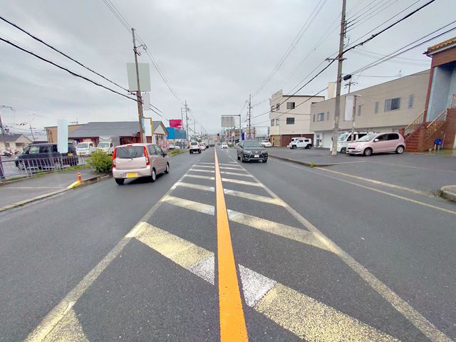 前面道路です。