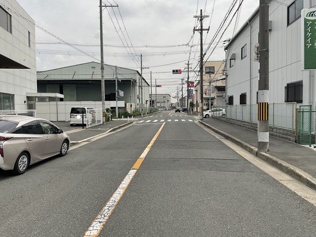 前面道路です。