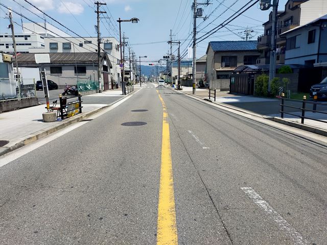 前面道路です。