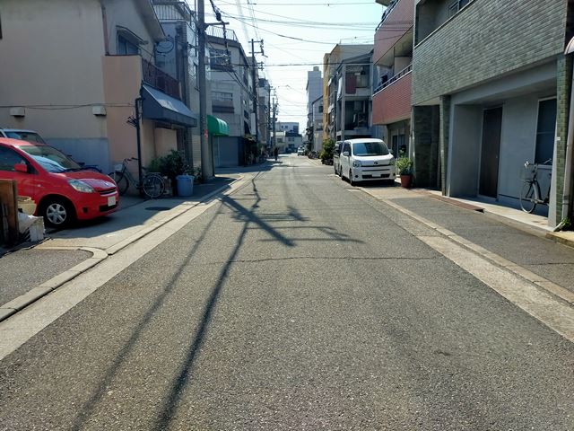 前面道路です。