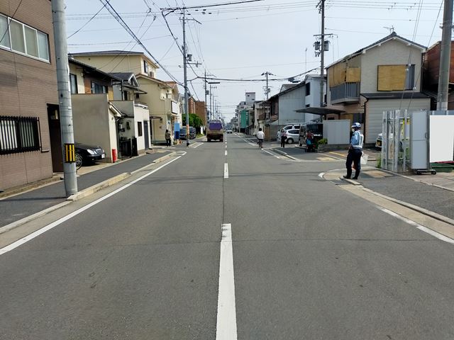 前面道路です。