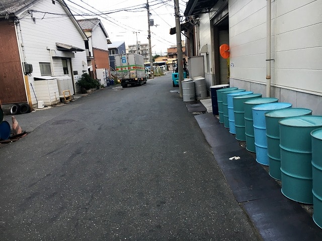 前面道路です。