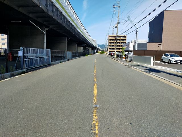 前面道路です。