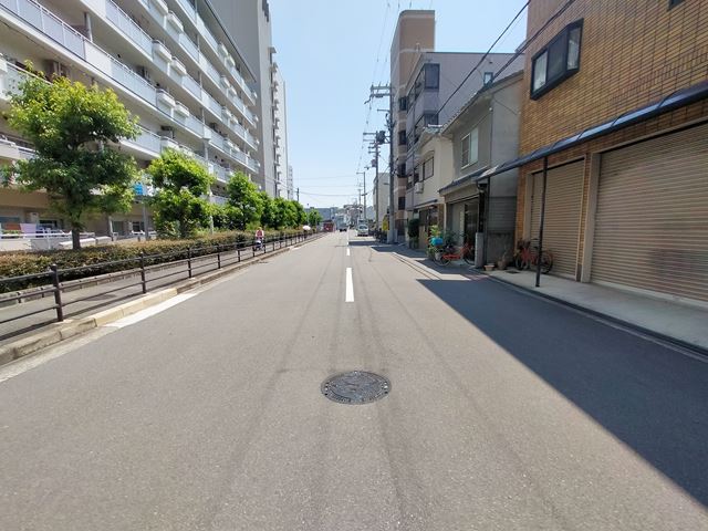 前面道路です。