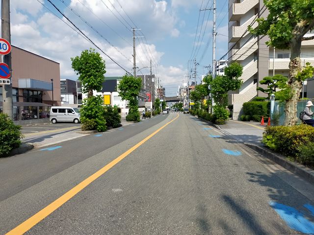 前面道路です。