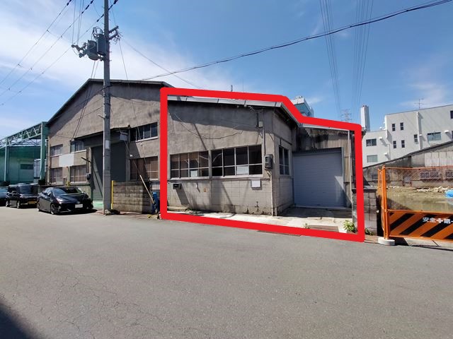 赤く囲った部分が賃貸部分です。