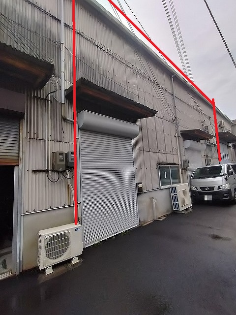 赤線が賃貸部分になります