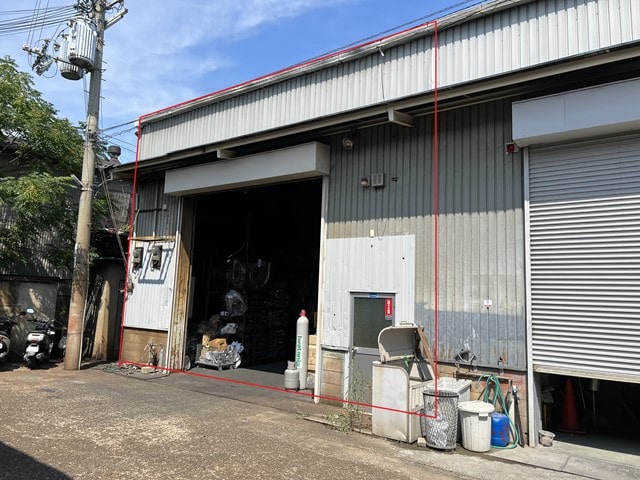 赤枠が賃貸部分です。