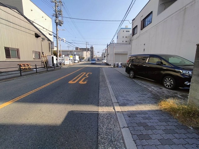 幅員5.5ｍの前道