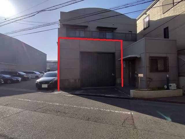 赤枠が賃貸部分