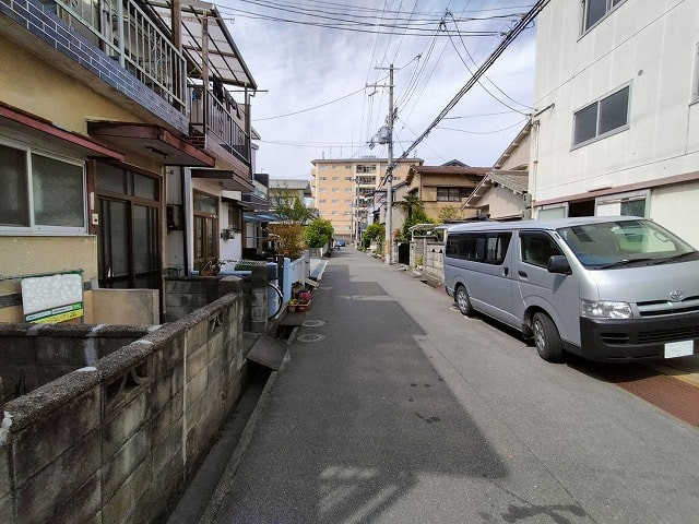 前道狭いですね