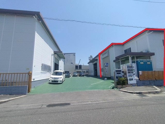 赤線部分が賃貸部分になります