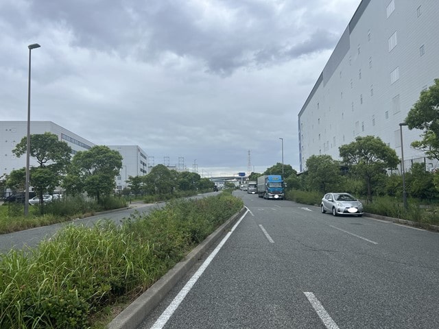 前面道路です。