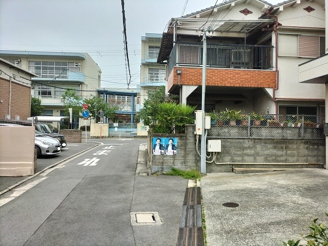 前面道路です。