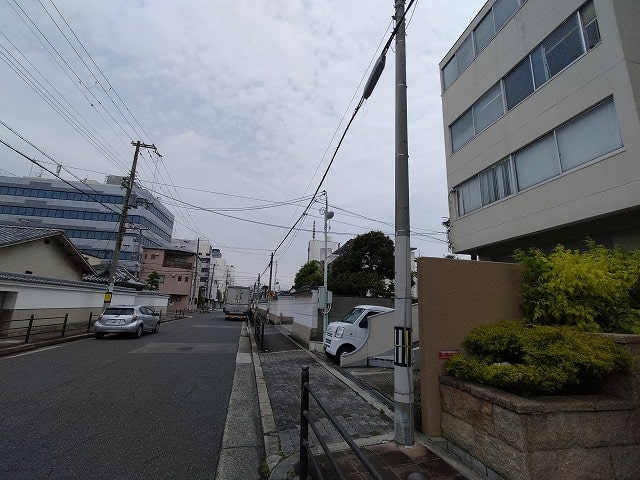 前面道路です。