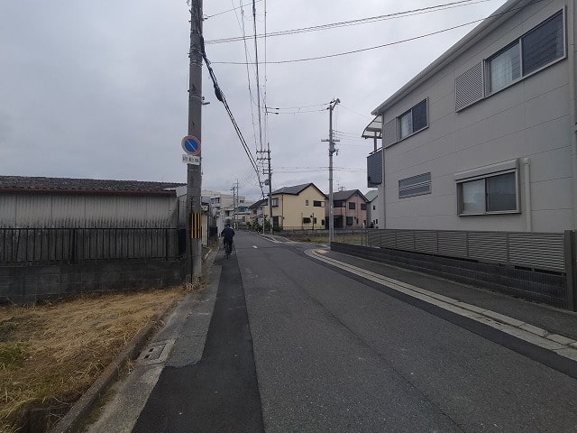 前面道路です。