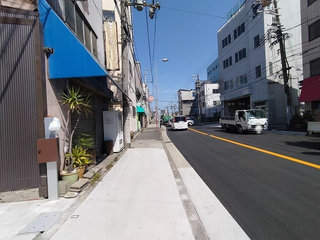 前面道路です！