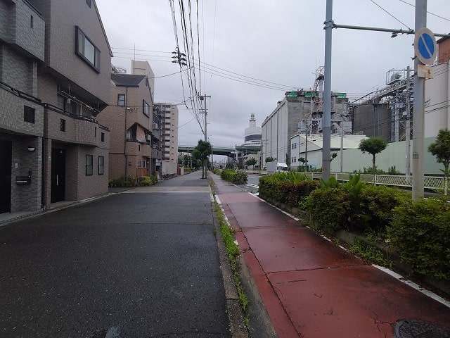 前面道路です。