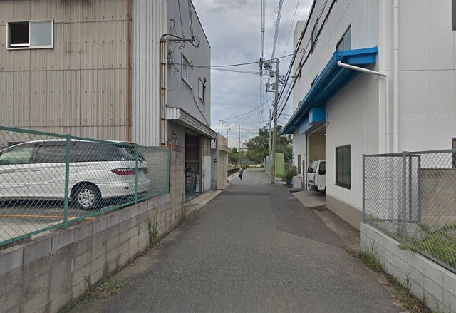 前面道路幅４ｍです。