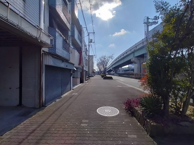 歩道も広々してます。