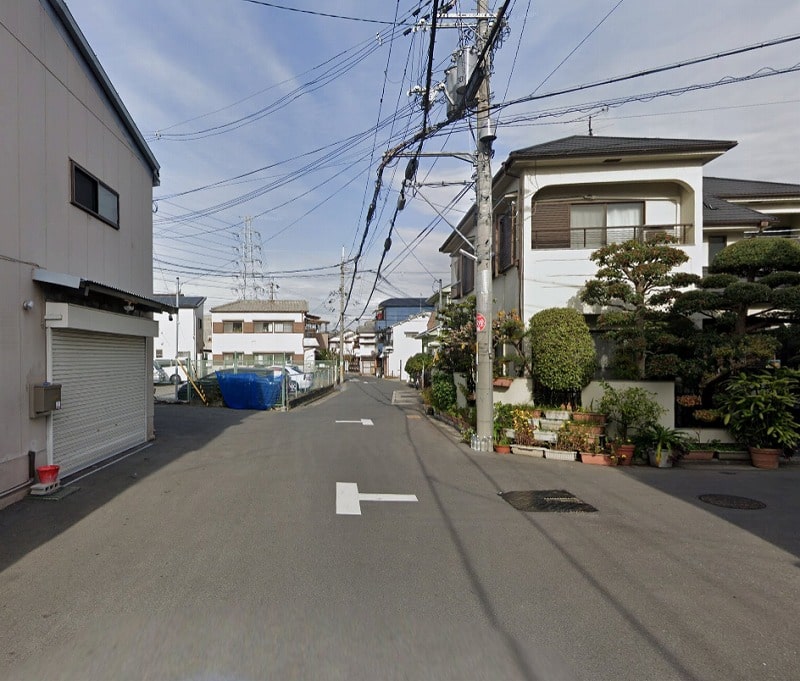前面道路①