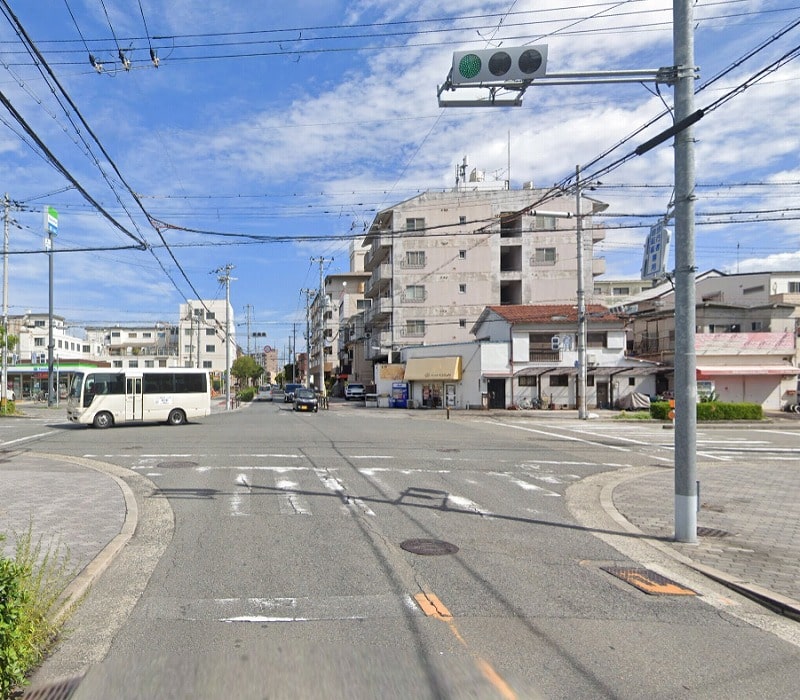 前面道路①