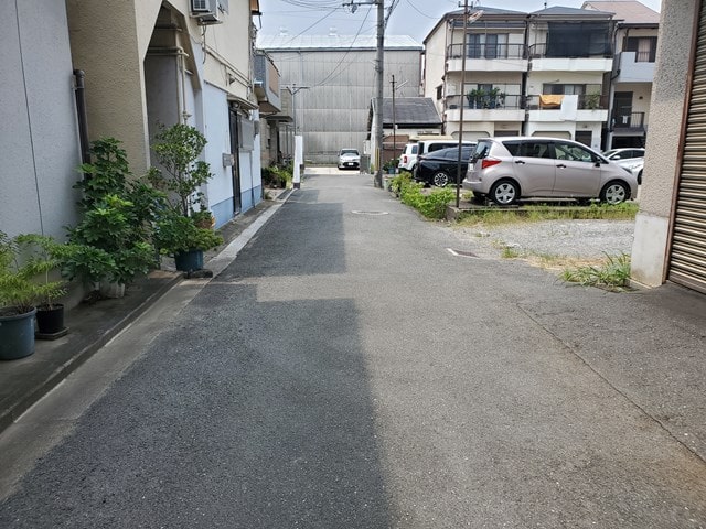 前面道路です。