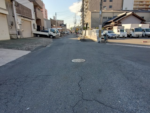 前面道路です。