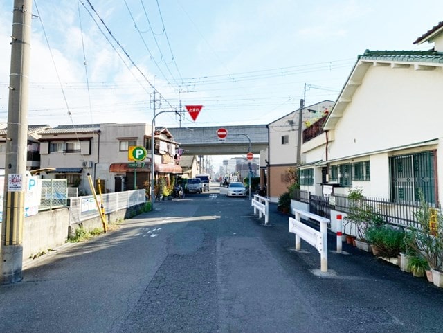 前面道路です。