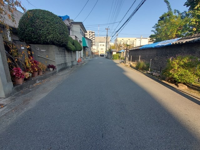 前面道路です。