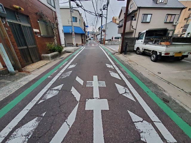 前面道路です。