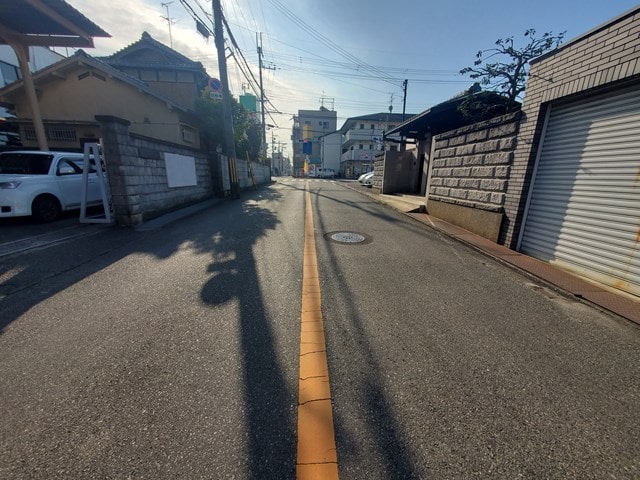 前面道路です。