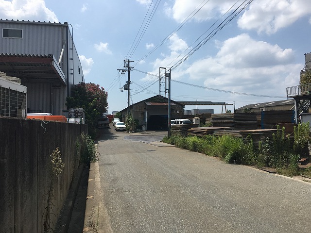 前面道路です。